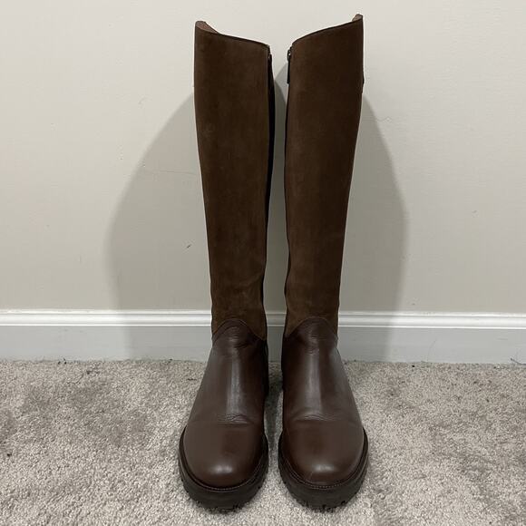 DUO Jeane Knee High Boots Women’s EU 39 / US 8 Brown Leather Riding Equestrian - Picture 3 of 13